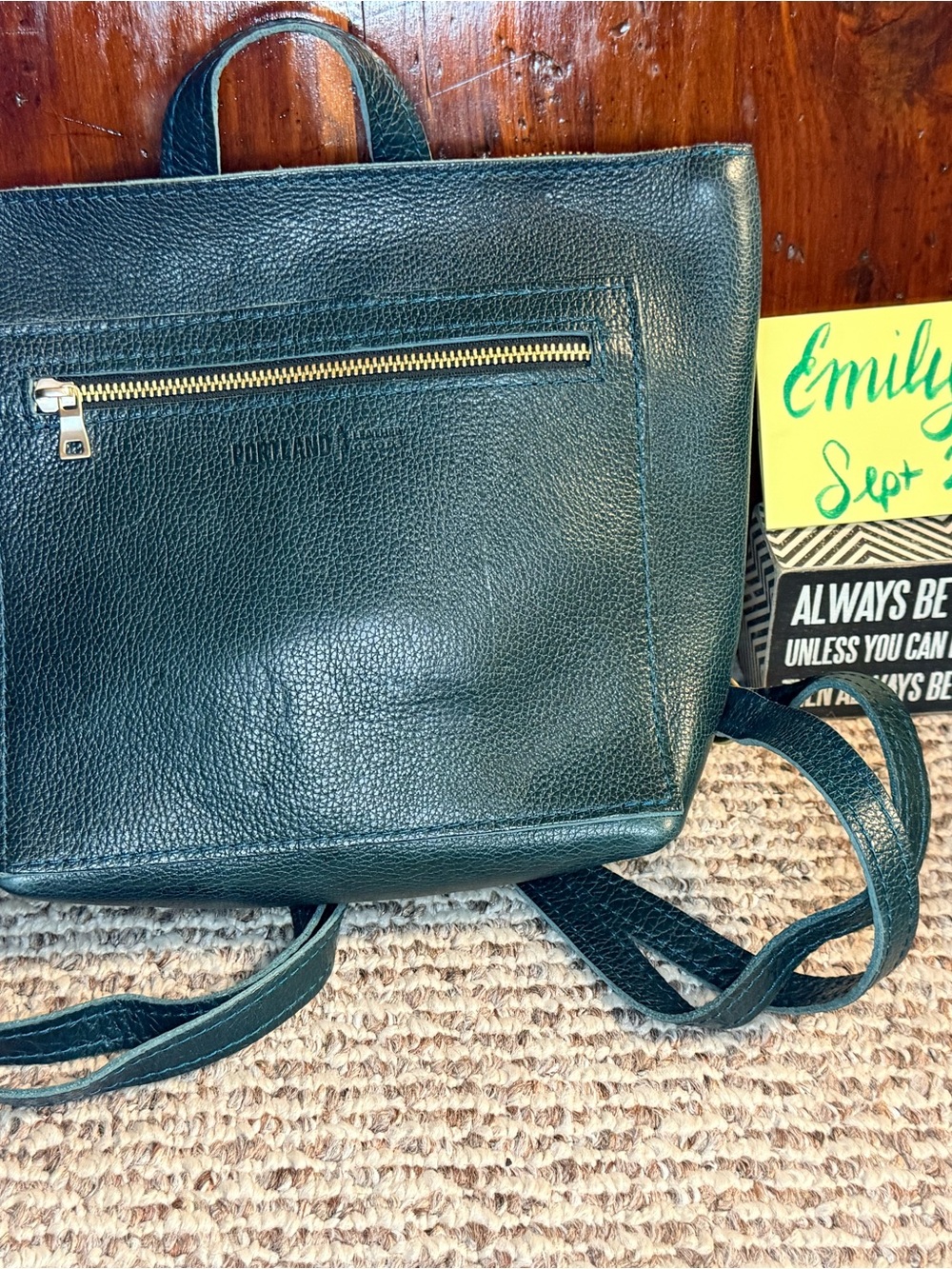 Portland Leather Mini Tote Backpack Tote in Lagoon